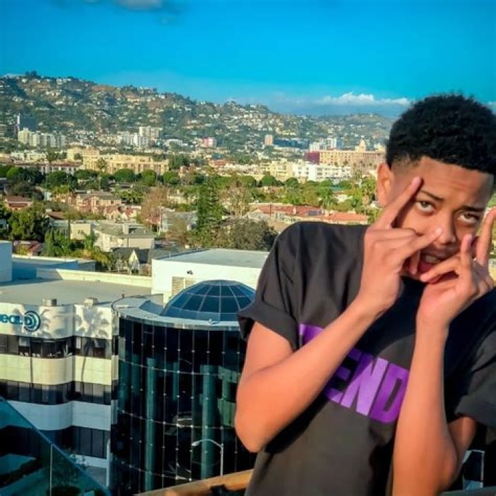 Malikk as seen while posing for a picture in Beverly Hills, California in February 2018