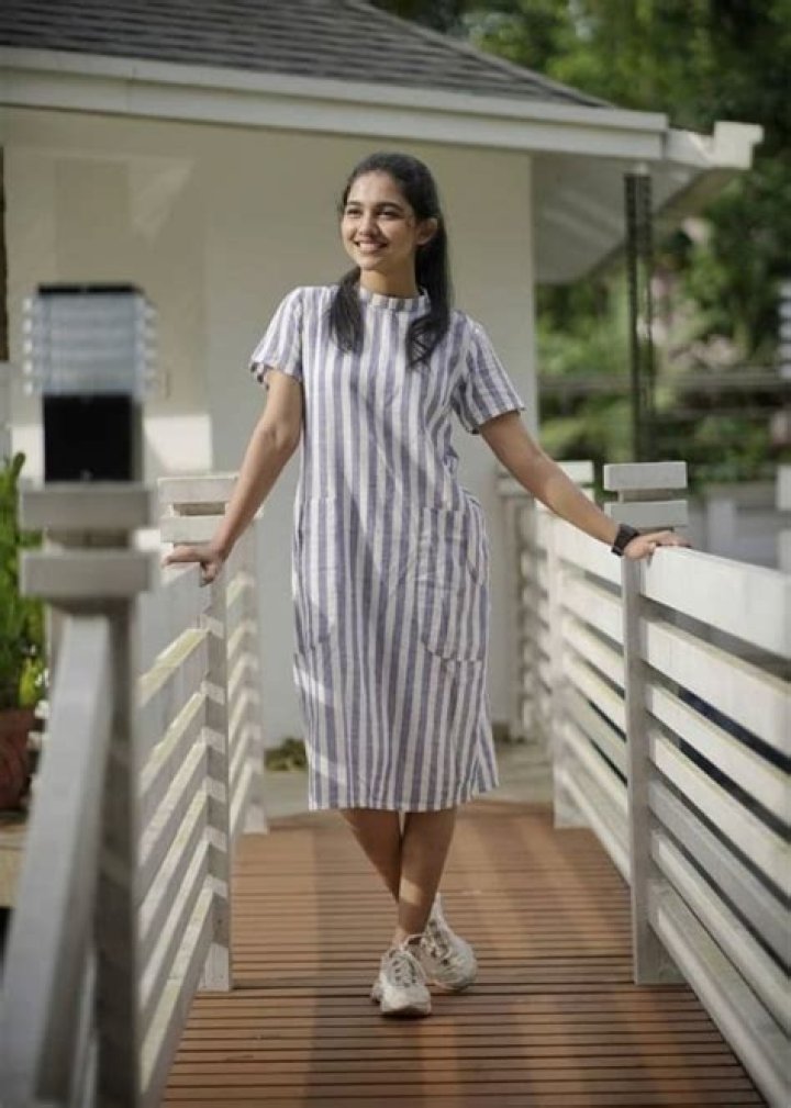 Mamitha Baiju as seen while posing for the camera in June 2021