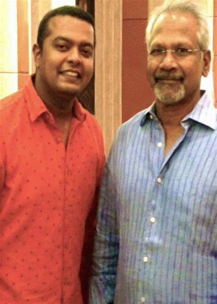 Mani Ratnam (Right) and Prakash Nikki as seen in December 2013