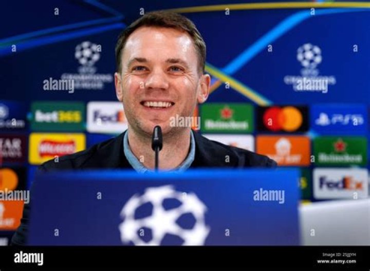 Manuel Neuer during a press conference at Allianz Arena on April 4, 2016 in Munich, Germany