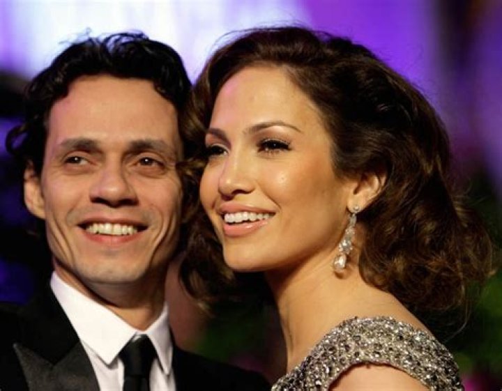 Marc Anthony and Jennifer Lopez at Grammy Awards