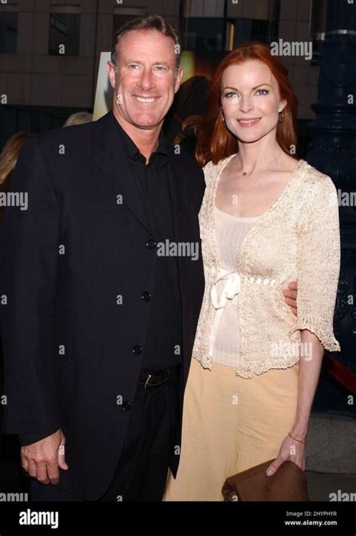 Marcia Cross and Tom Mahoney in Santa Monica in November 2008