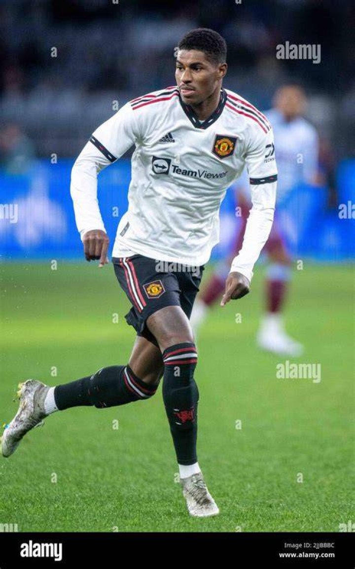 Marcus Rashford during a match for the senior squad of Manchester United