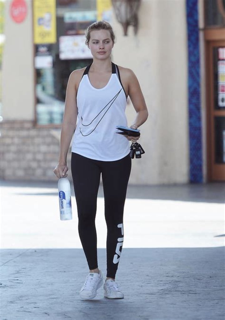 Margot Robbie after a workout on the Gold Coast