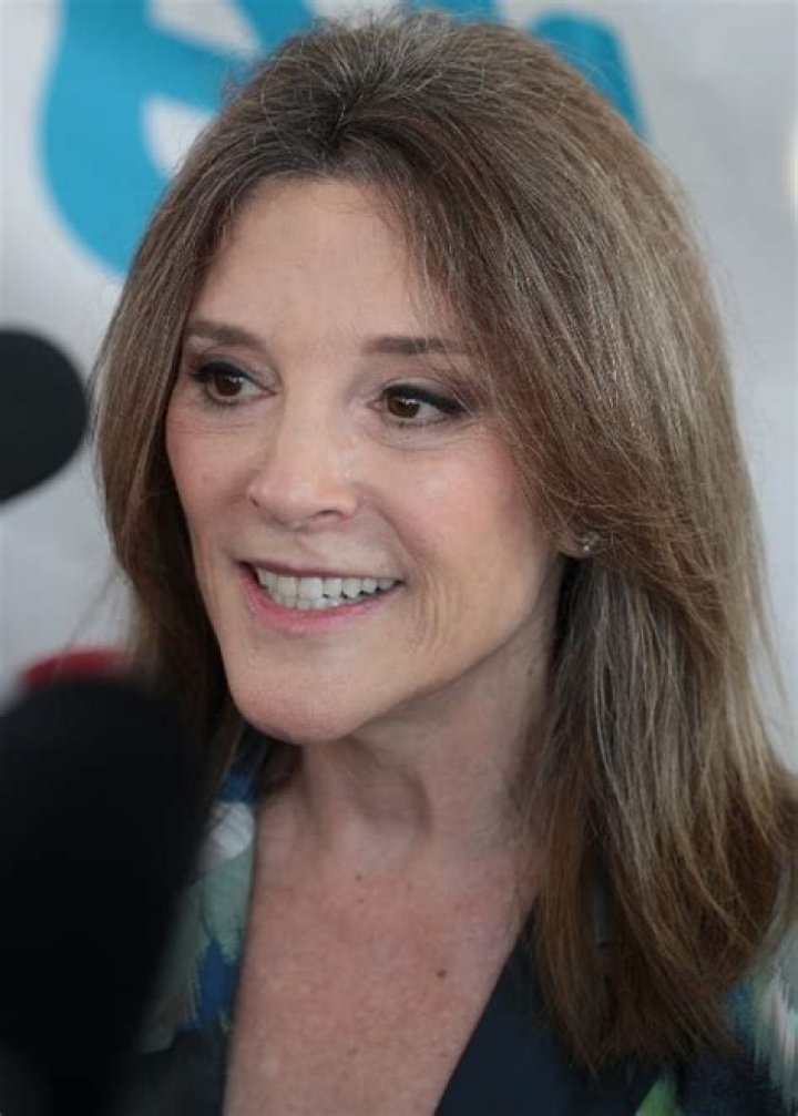 Marianne Williamson as seen while speaking at Unity Church in Omaha, Douglas County, Nebraska in November 2019