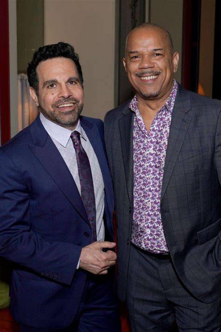 Mario Cantone and Jerry Dixon as seen together in June 2021