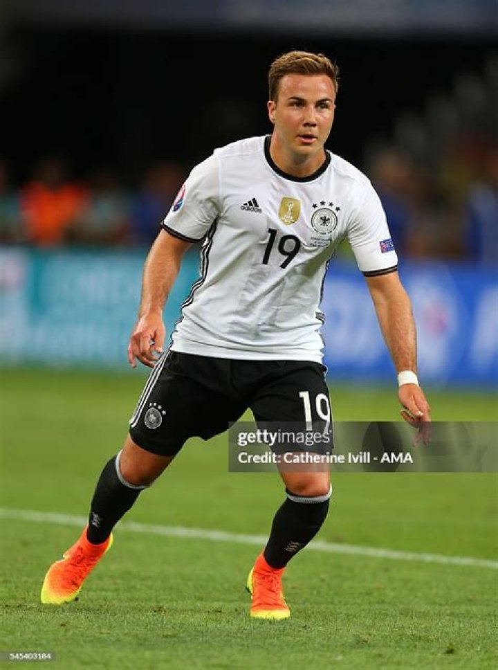 Mario Gotze during the EURO 2016 Qualifier between Germany and Scotland on September 7, 2015