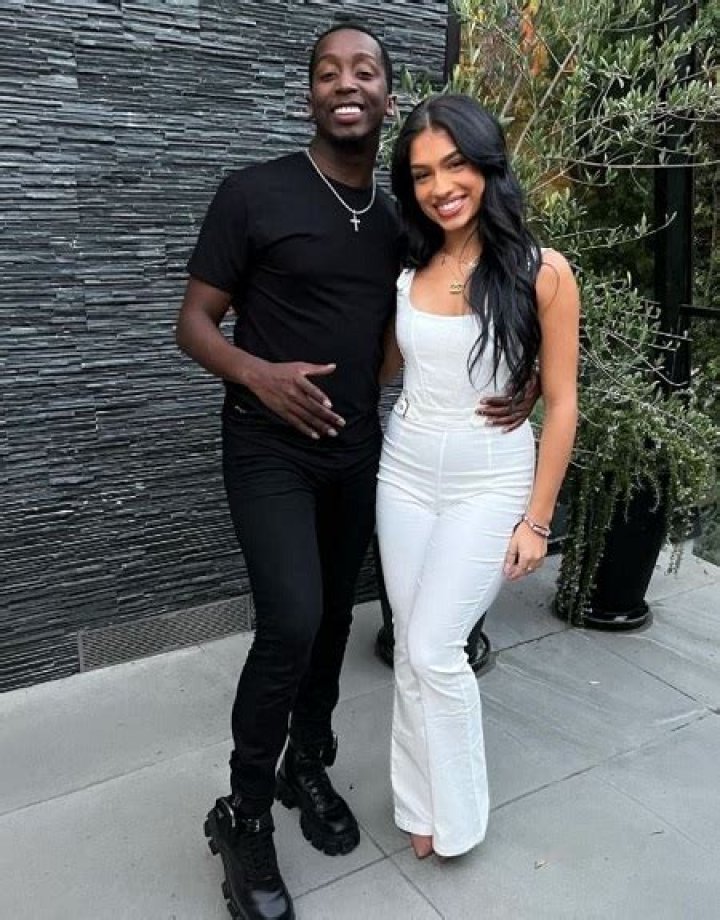 Markell Washington and gymnast and dancer Kelianne Stankus as seen in a picture that was taken in Calabasas, California in October 2020