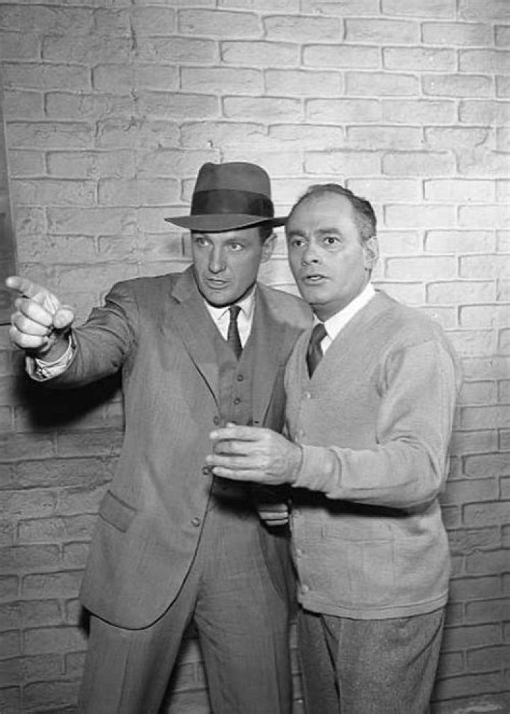 Martin Balsam (r) as seen on the set of the 1995 film Unknown Soldier