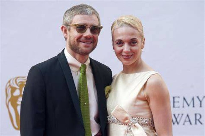 Martin Freeman and Amanda Abbington