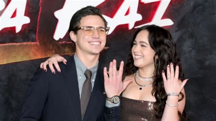 Mary Mouser and Brett Pierce as seen in February 2018