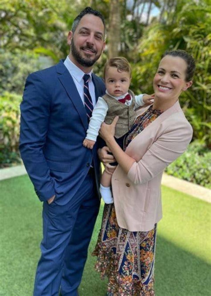 Matthew Katrosar as seen in a picture with his beau Melissa Claire Egan in November 2022, at the Dodger Stadium