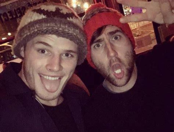 Matthew Lewis (Right) with Thomas Burgess in New York in December 2015