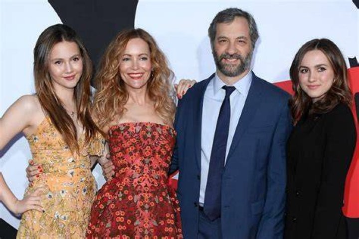 Maude with her parents Judd Apatow, Leslie Mann, and sister Iris Apatow at the SXSW red carpet premiere of the film Blockers in 2018