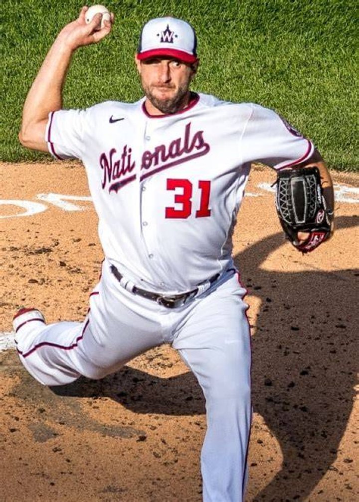 Max Scherzer off the mound from Nationals vs. Braves at Nationals Park on April 6, 2021
