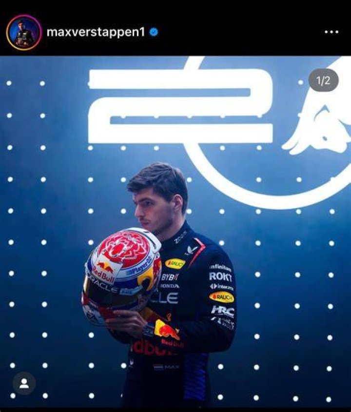 Max Verstappen in an Instagram post in December 2019