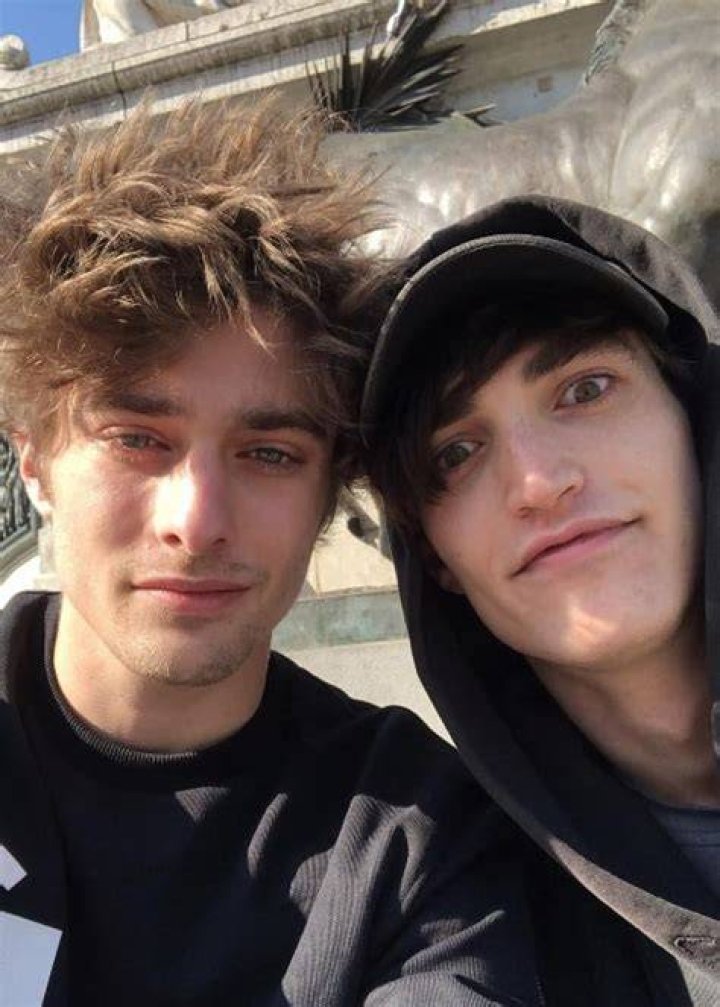 Maxence Danet-Fauvel (Left) in a selfie with Rocco Fasano at Place de la R&eacute;publique in Paris in February 2019