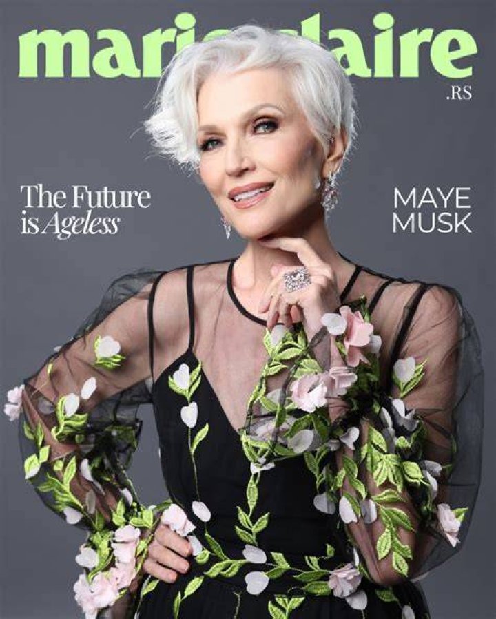 Maye Musk in a picture with her dog in June 2018