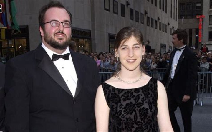 Mayim Bialik and ex-husband Michael Stone at a private event in 2004