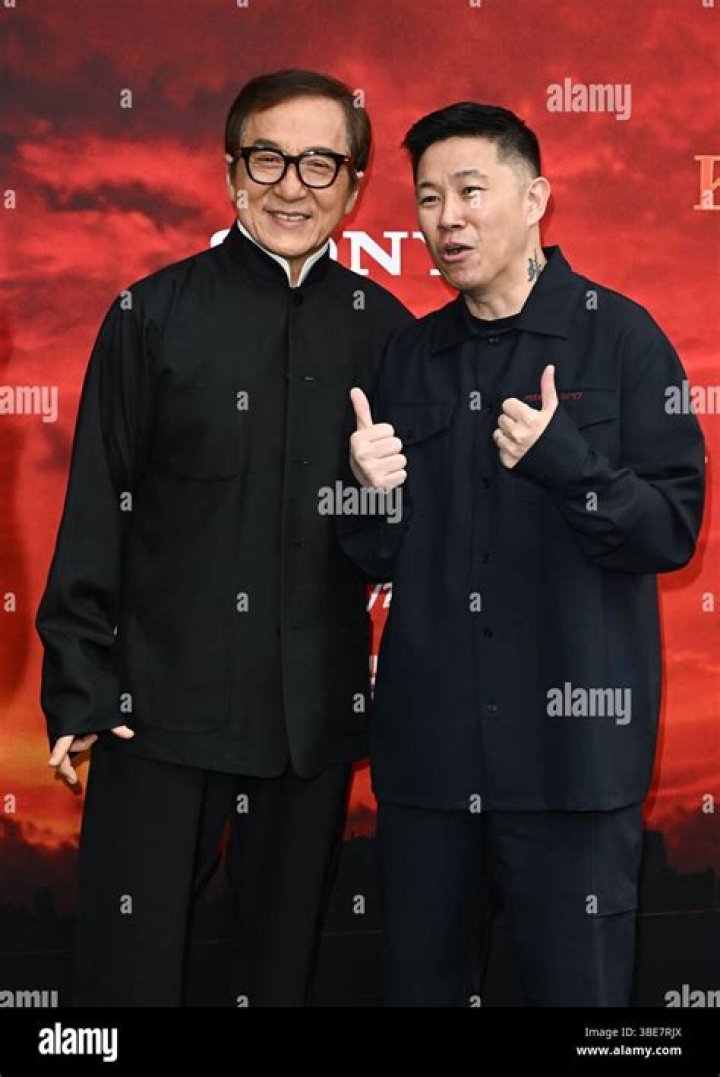 MC Jin and Jackie Chan together in April 2018