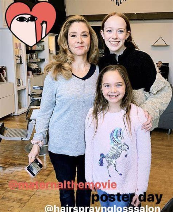 Megan Follows in a selfie with her sister in April 2018