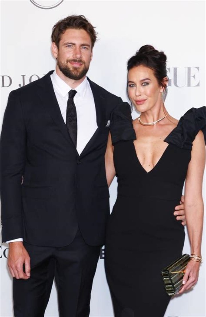 Megan Gale and Shaun Hampson
