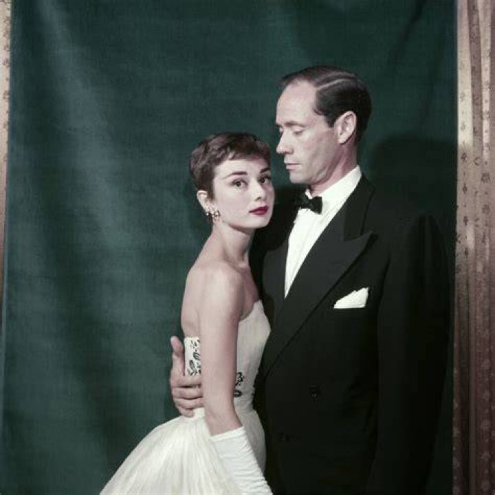 Mel Ferrer and Audrey Hepburn seen while filming the 1955 film War and Peace