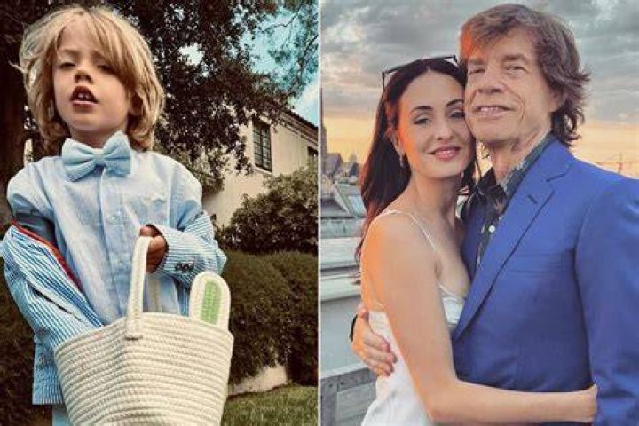 Melanie Hamrick and her son Deveraux Octavian Basil Jagger in a selfie that was taken in July 2020