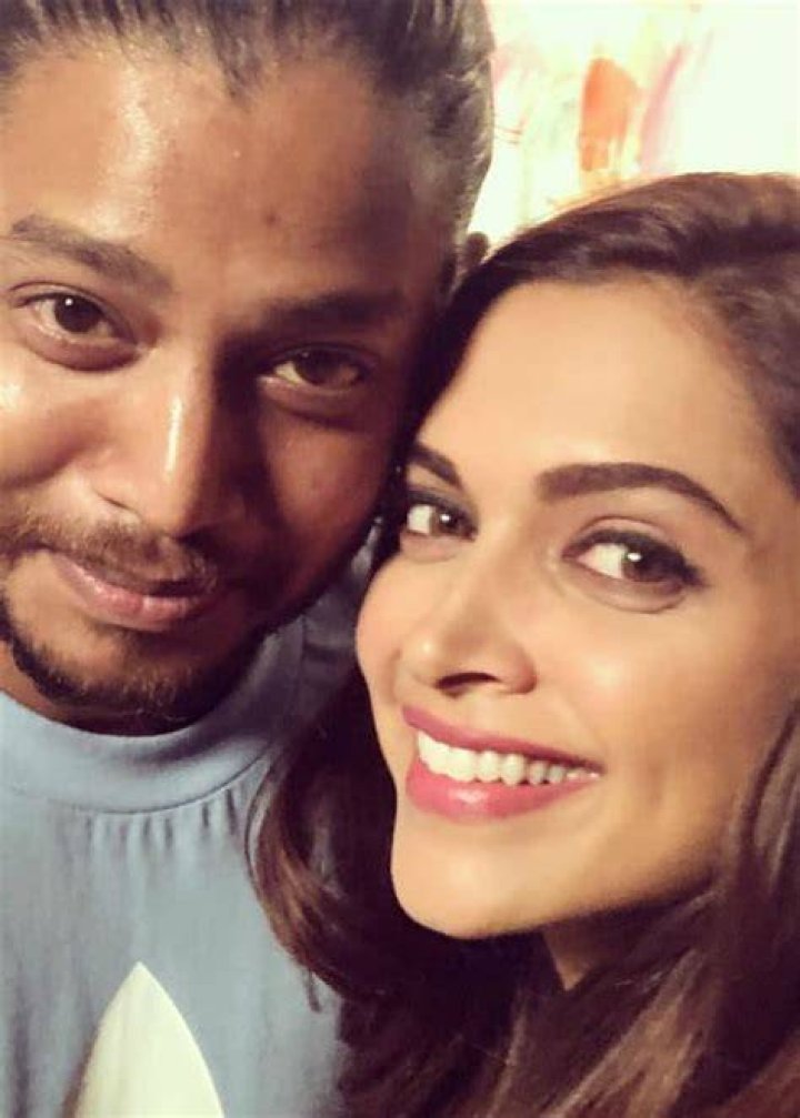 Melvin Louis and Deepika Padukone in a selfie in February 2018
