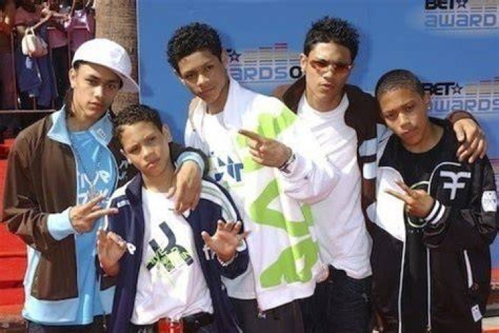 Members of the B5 R&B group in a picture that was taken in March 2019