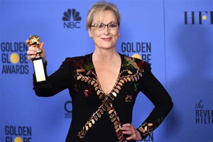 Meryl Streep during the 2017 Golden Globe Awards