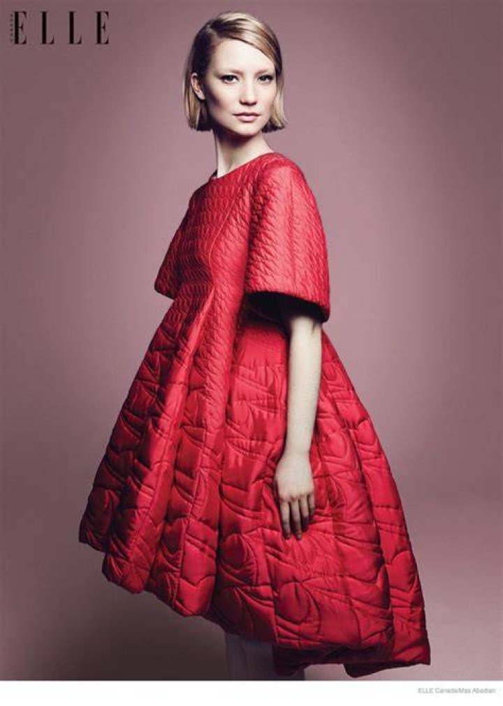Mia Wasikowska posing for Elle Canada during a 2015 photoshoot