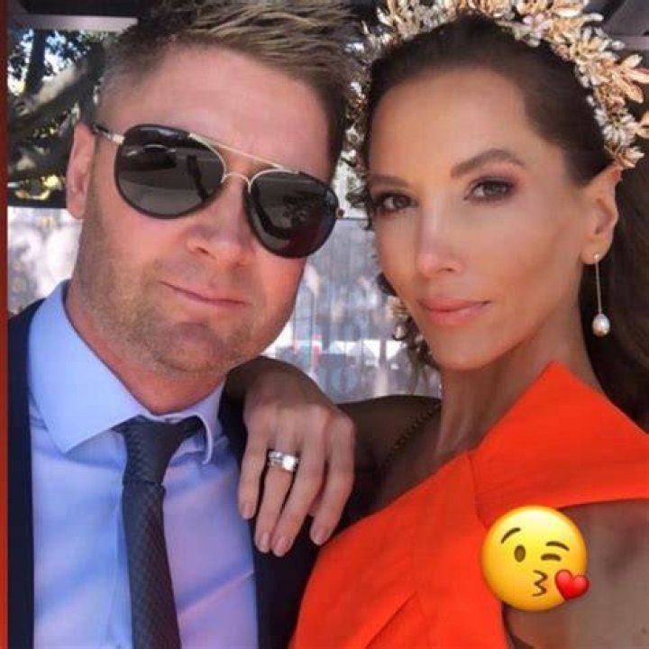 Michael and Kyly seen during happier times in 2019