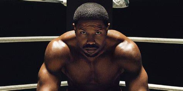 Michael B. Jordan doing boxing training with boxing trainer Patrice Harris for the film "Creed 2" in 2018