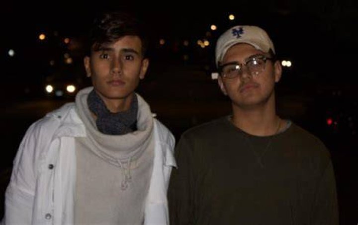 Michael Cimino (Left) and his cousin Thomas Rosello in Bronx, New York in December 2017