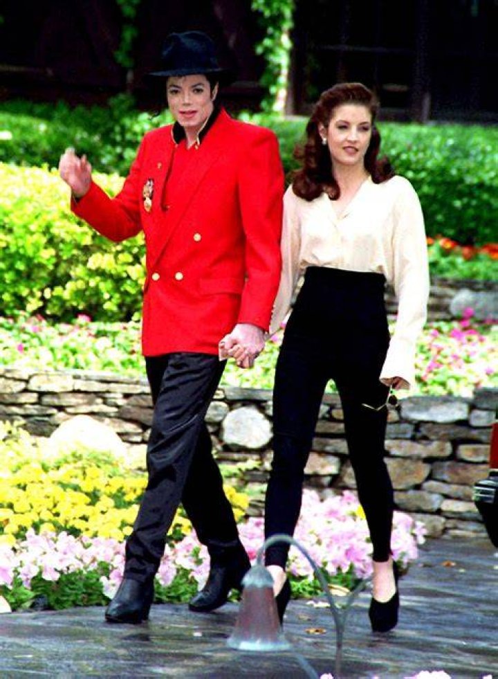 Michael Jackson and Lisa Marie Presley at the MTV Music Video Awards in 1994