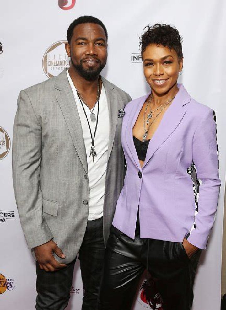 Michael Jai White and Gillian Waters at the GBK & LifeCell 2016 Pre Oscar Lounge in February 2016