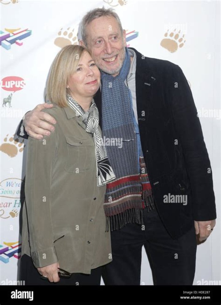 Michael Rosen and Emma-Louise Williams, as seen in May 2018