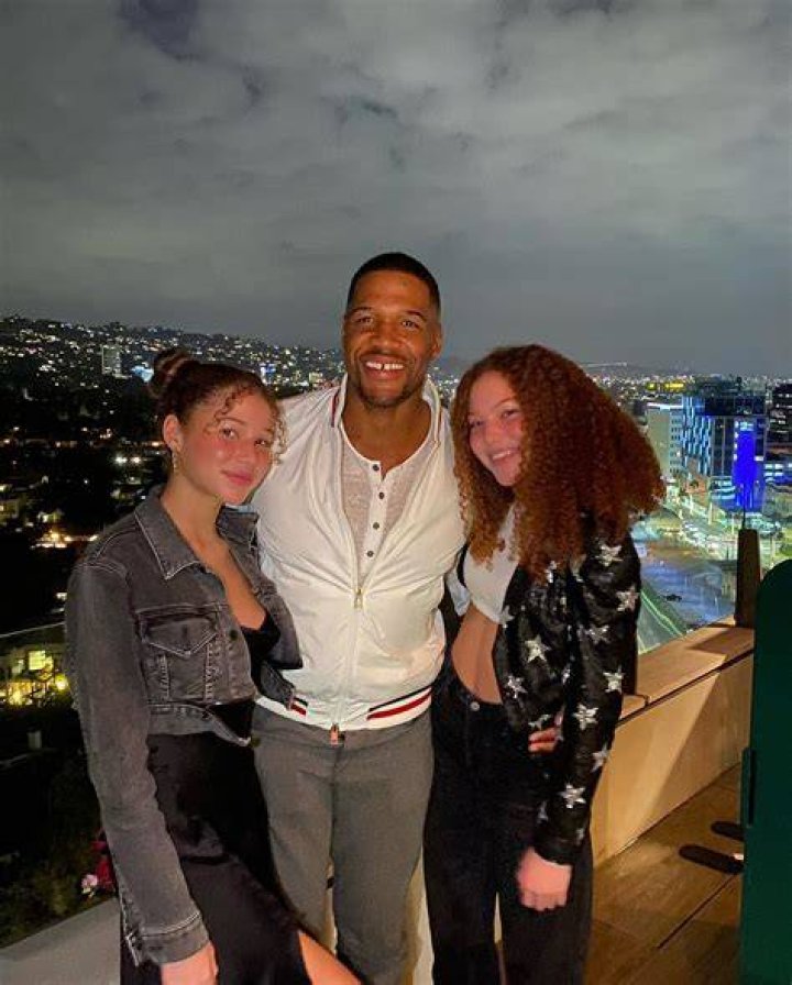 Michael Strahan in a selfie with his dog as seen in December 2018