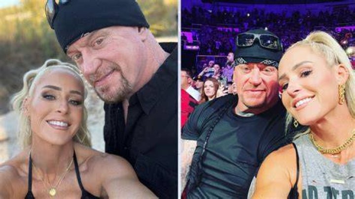 Michelle McCool with her husband as seen in January 2019