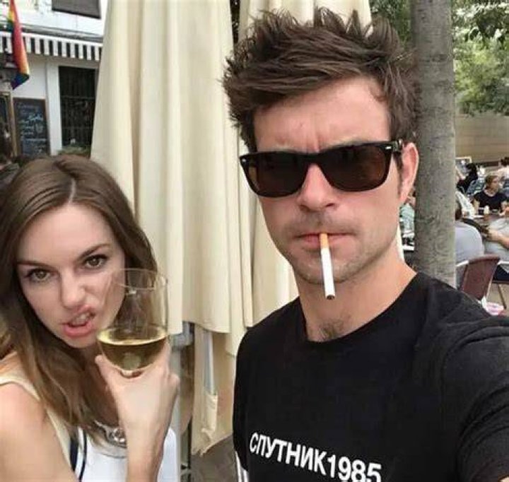 Michelle Mylett and Jesse Antler in a selfie in December 2019