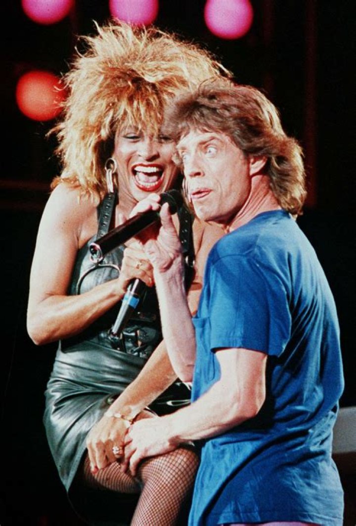 Mick Jagger with Tina Turner
