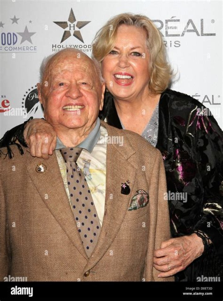 Mickey Rooney and his wife Jan as seen together in 2000
