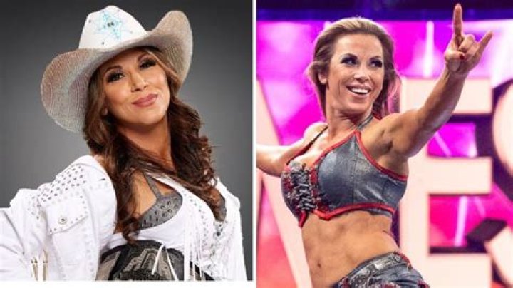 Mickie James in a mirror selfie at Mercedes-Benz Superdome in April 2018