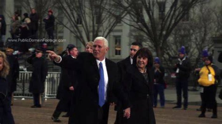 Mike Pence as seen walking alongside Canadian Prime Minister Justin Trudeau in 2018