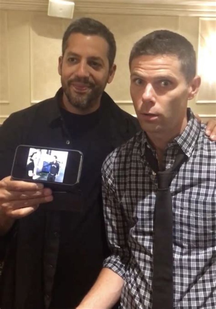 Mikey Day with David Blaine in August 2018