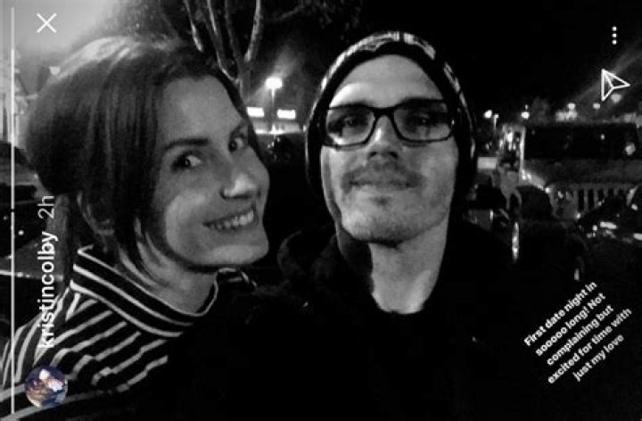 Mikey Way and Kristin Colby in a selfie in June 2019