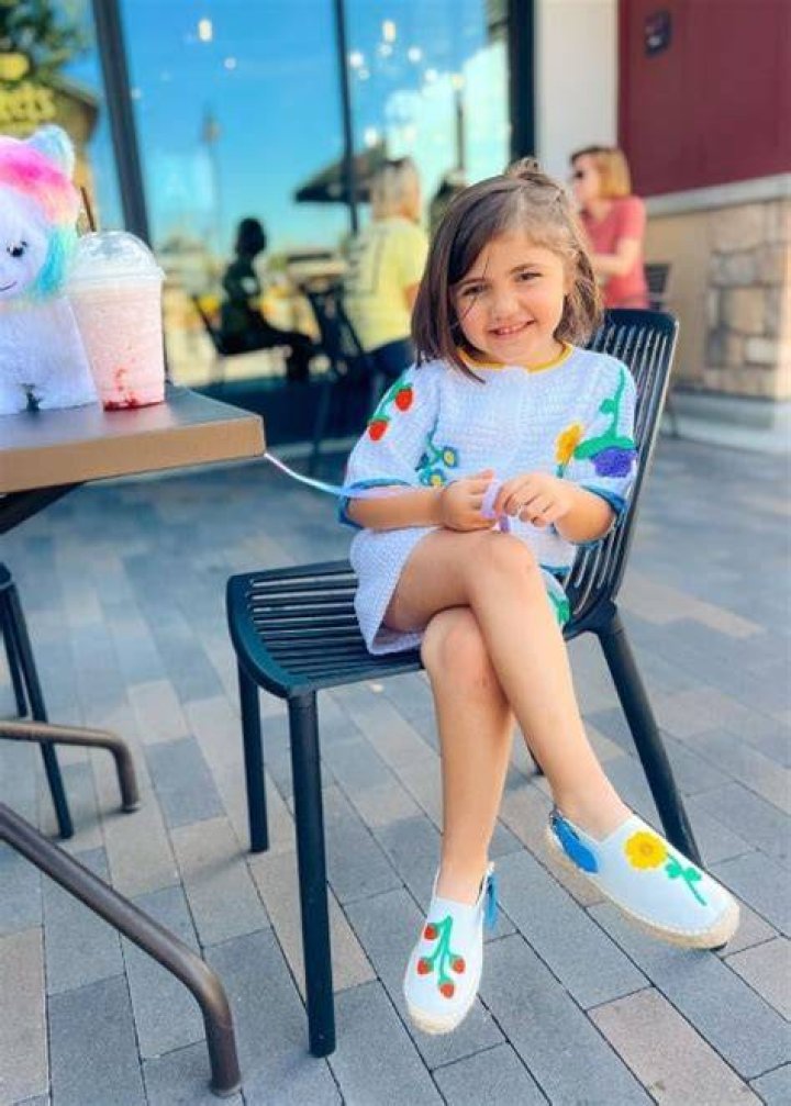 Mila Marwah as seen in a picture that was taken in March 2021, on her first day of school