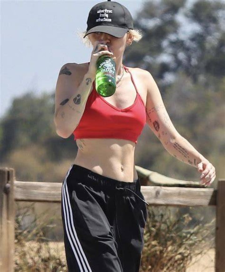miley cyrus beach bikini yoga