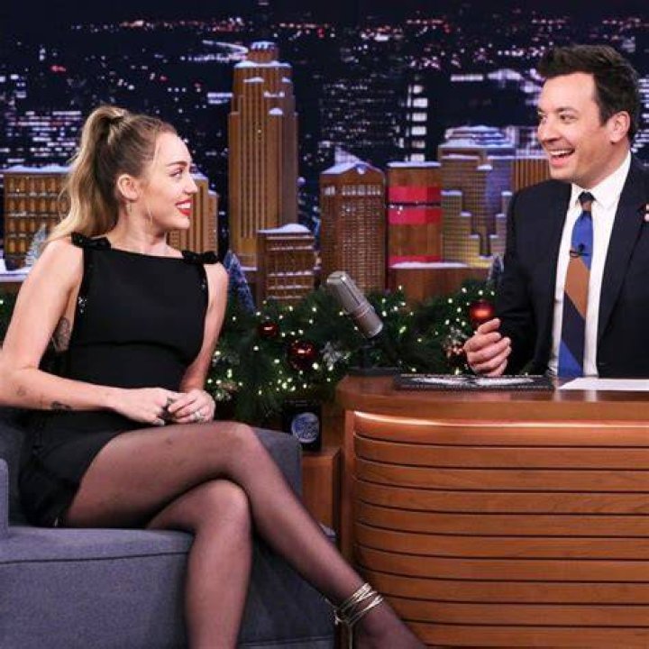 Miley Cyrus wearing black dress in May 2022